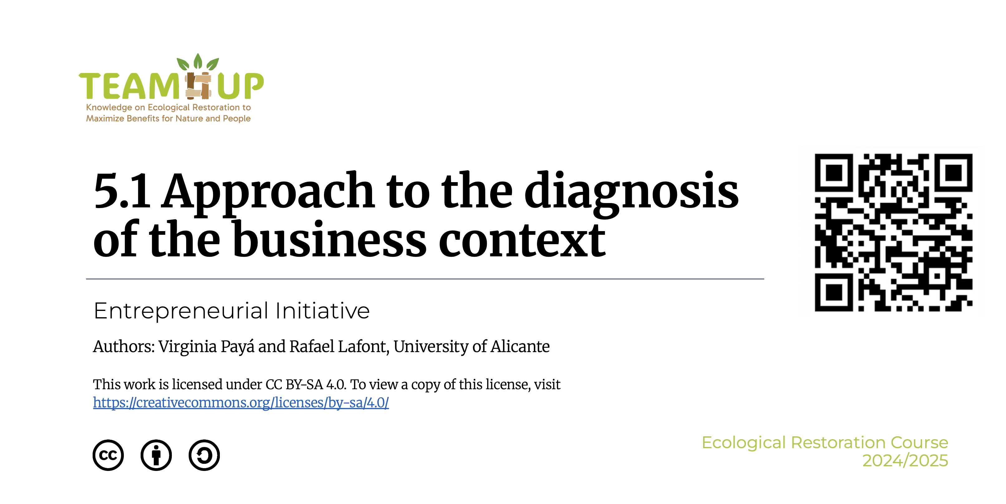 Approach to the Diagnosis of the Business Context - Presentation