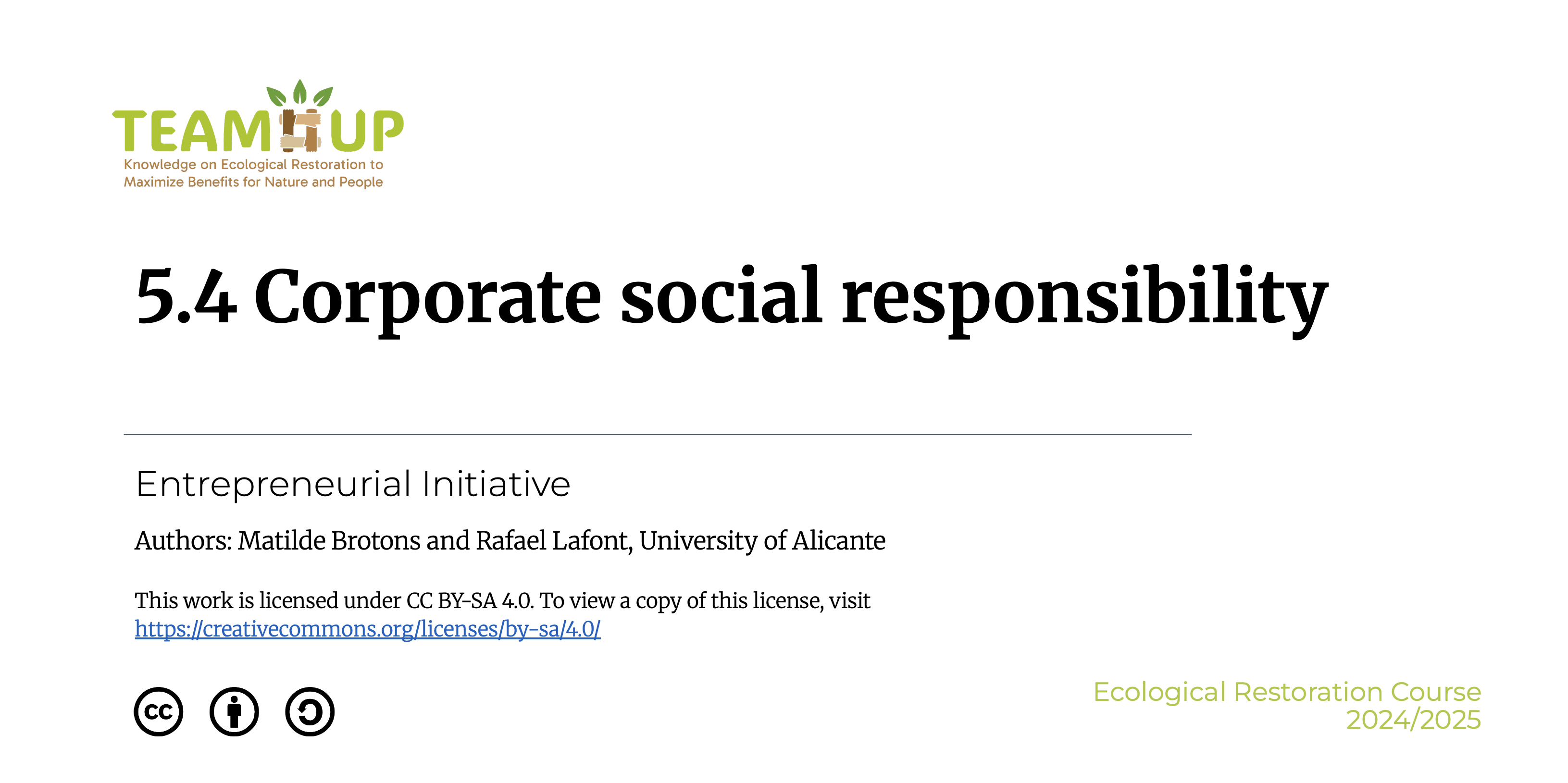 Corporate Social Responsibility - Presentation
