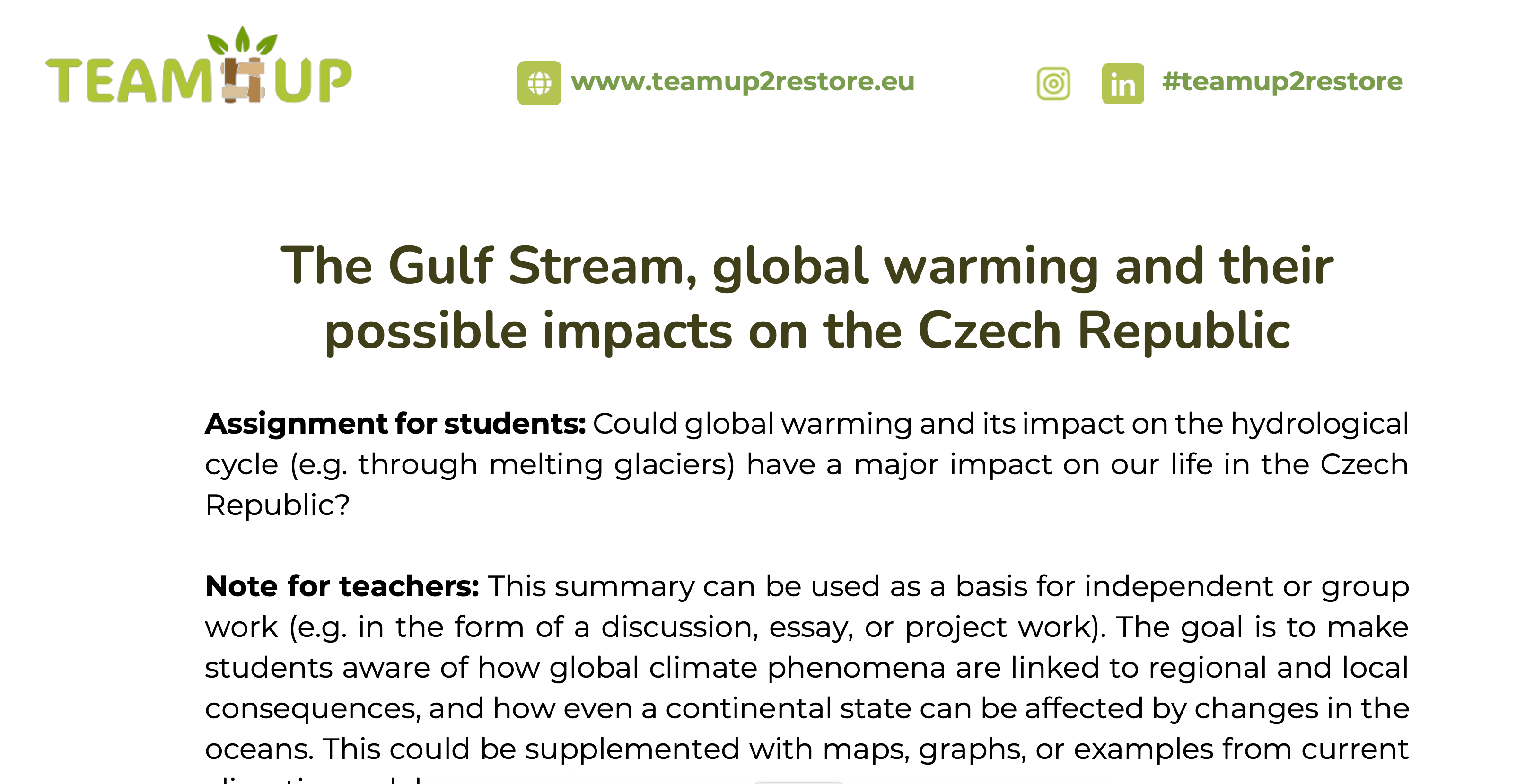 Supporting Material - Gulf Stream Case Study