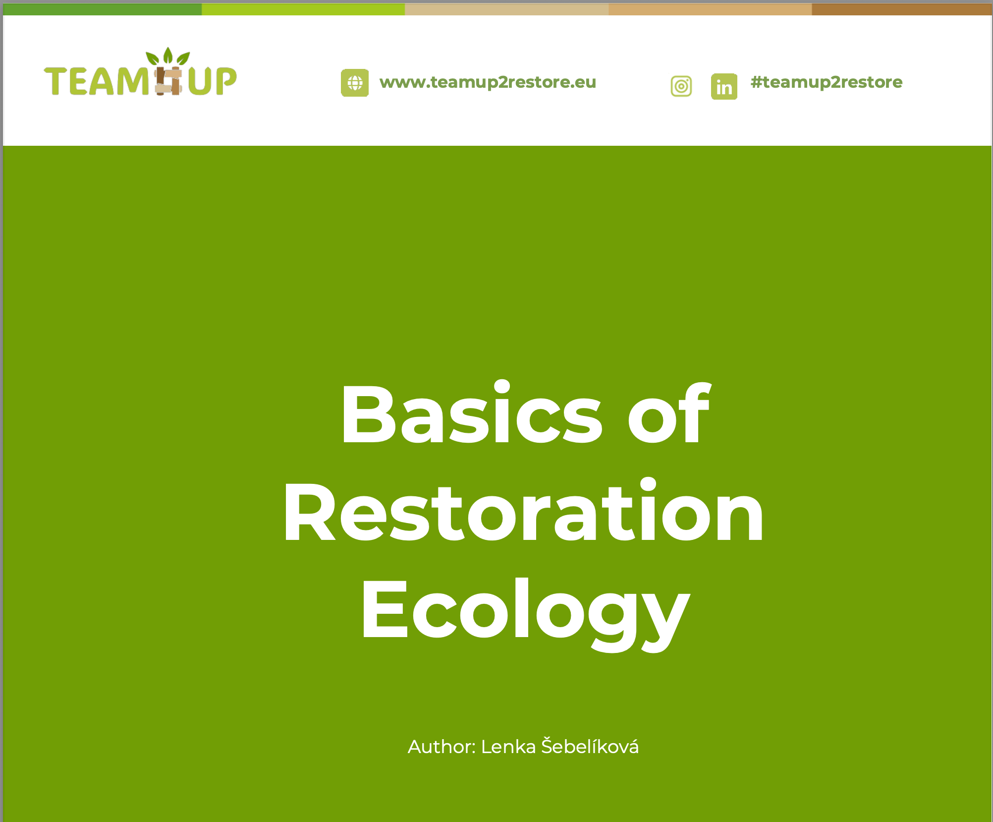 Basics of Restoration Ecology (Chapter 3)