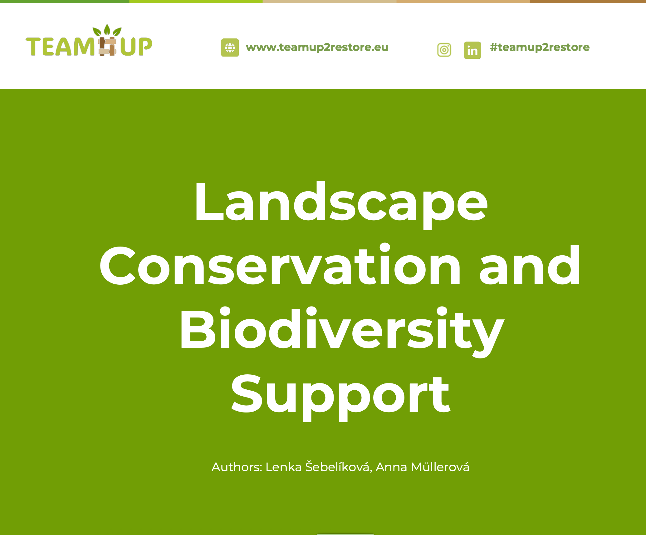 Nature Conservation and Biodiversity Support (Chapter 4)