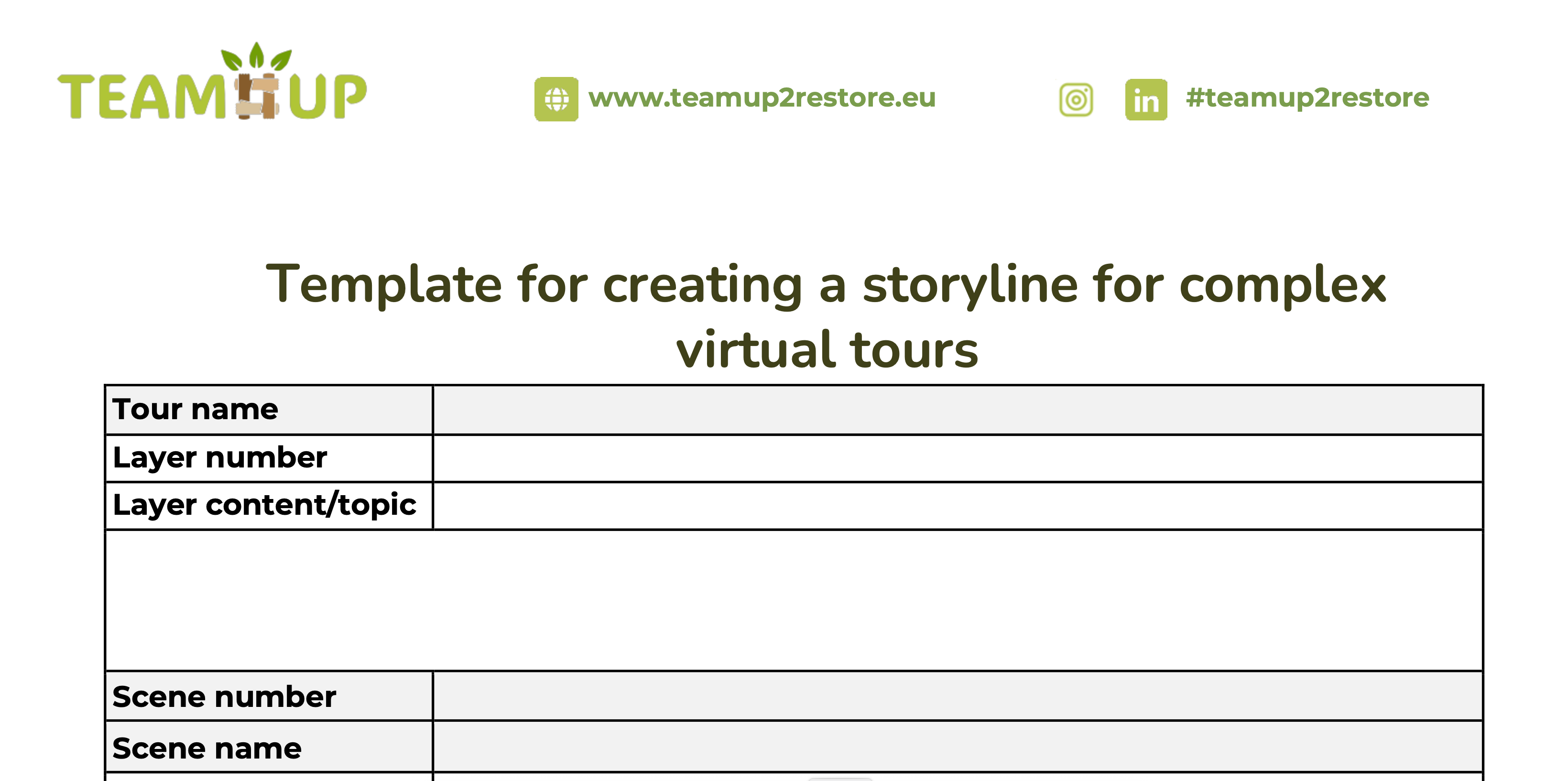 Template for Complex Virtual Tour Content (PDF)