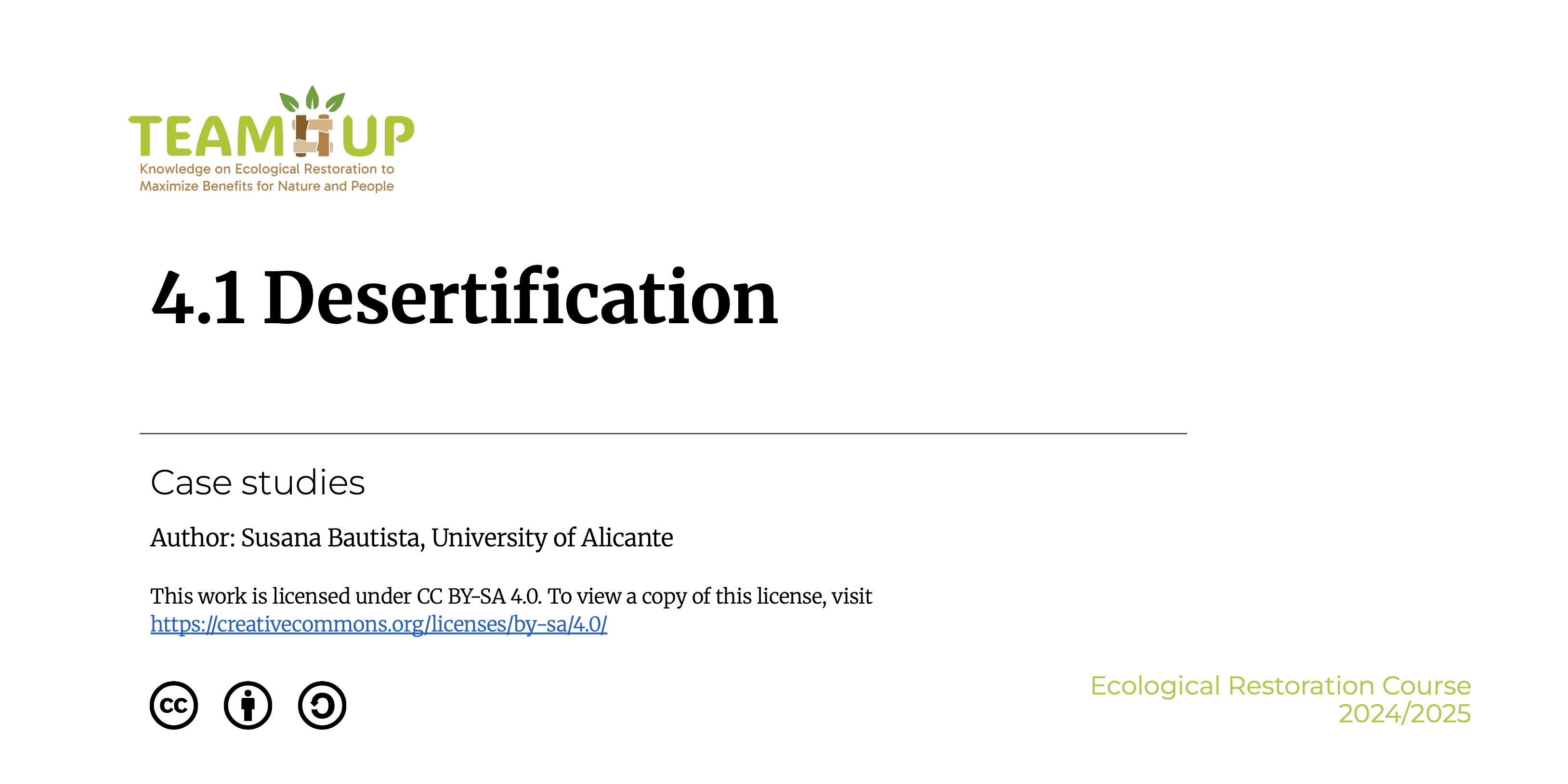 Desertification - Presentation