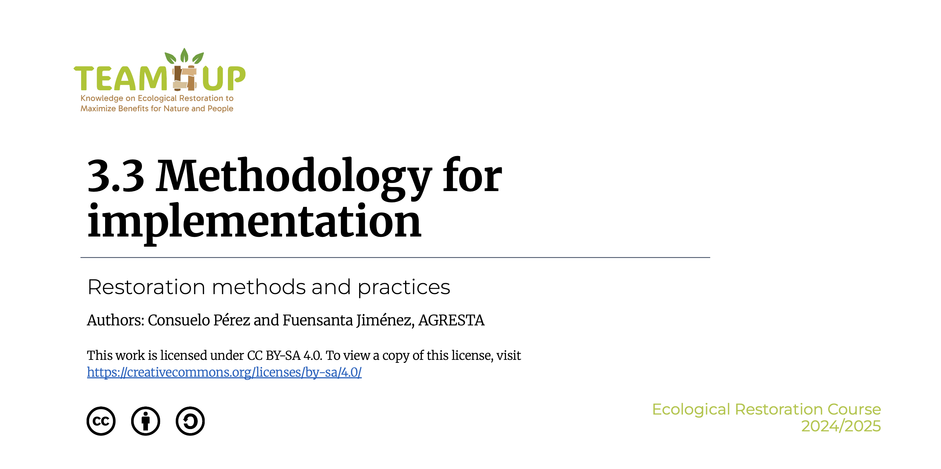 Methodology for Implementation - Presentation
