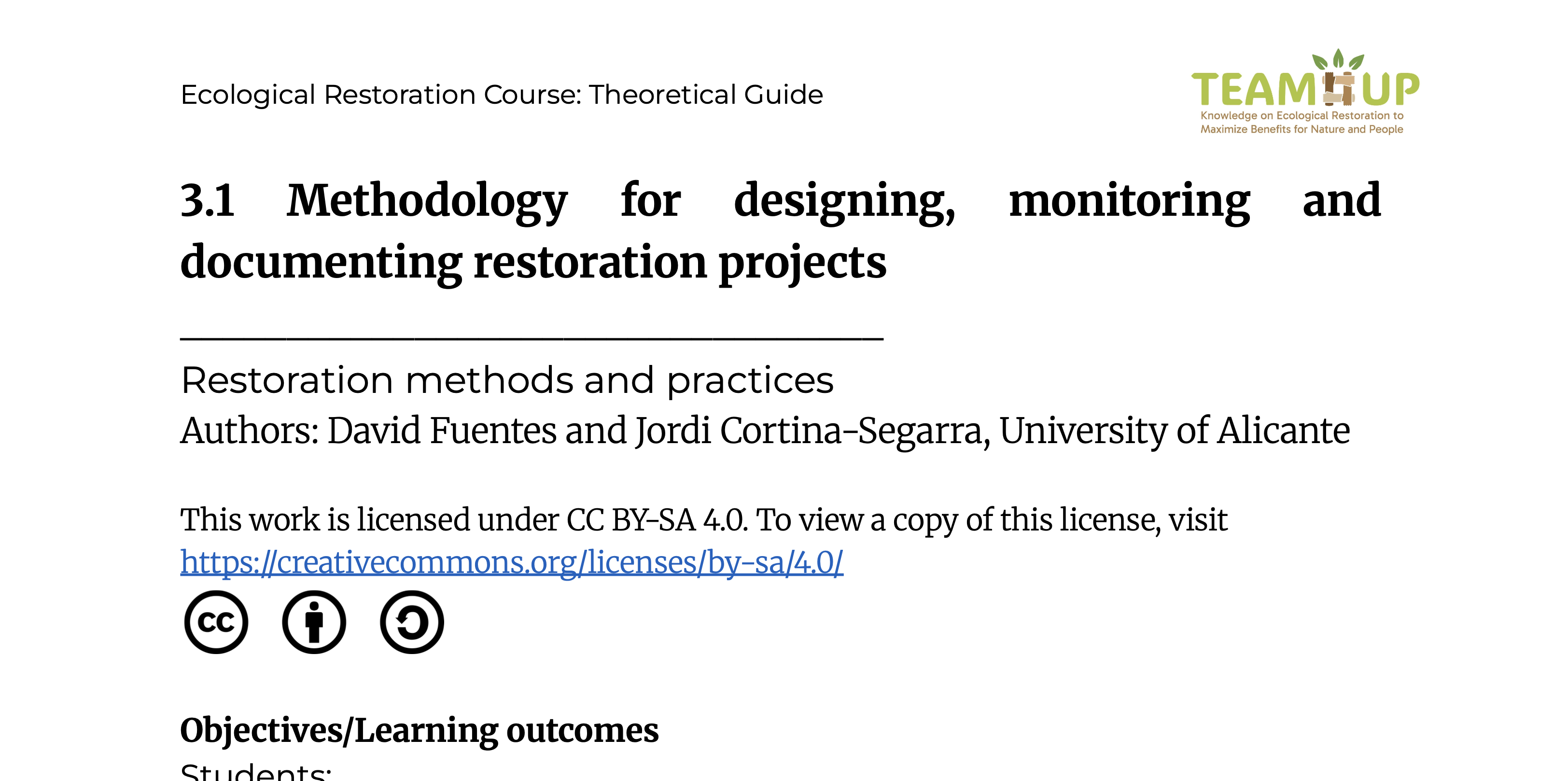 Methodology for Design, Control and Documentation - Theoretical Guide