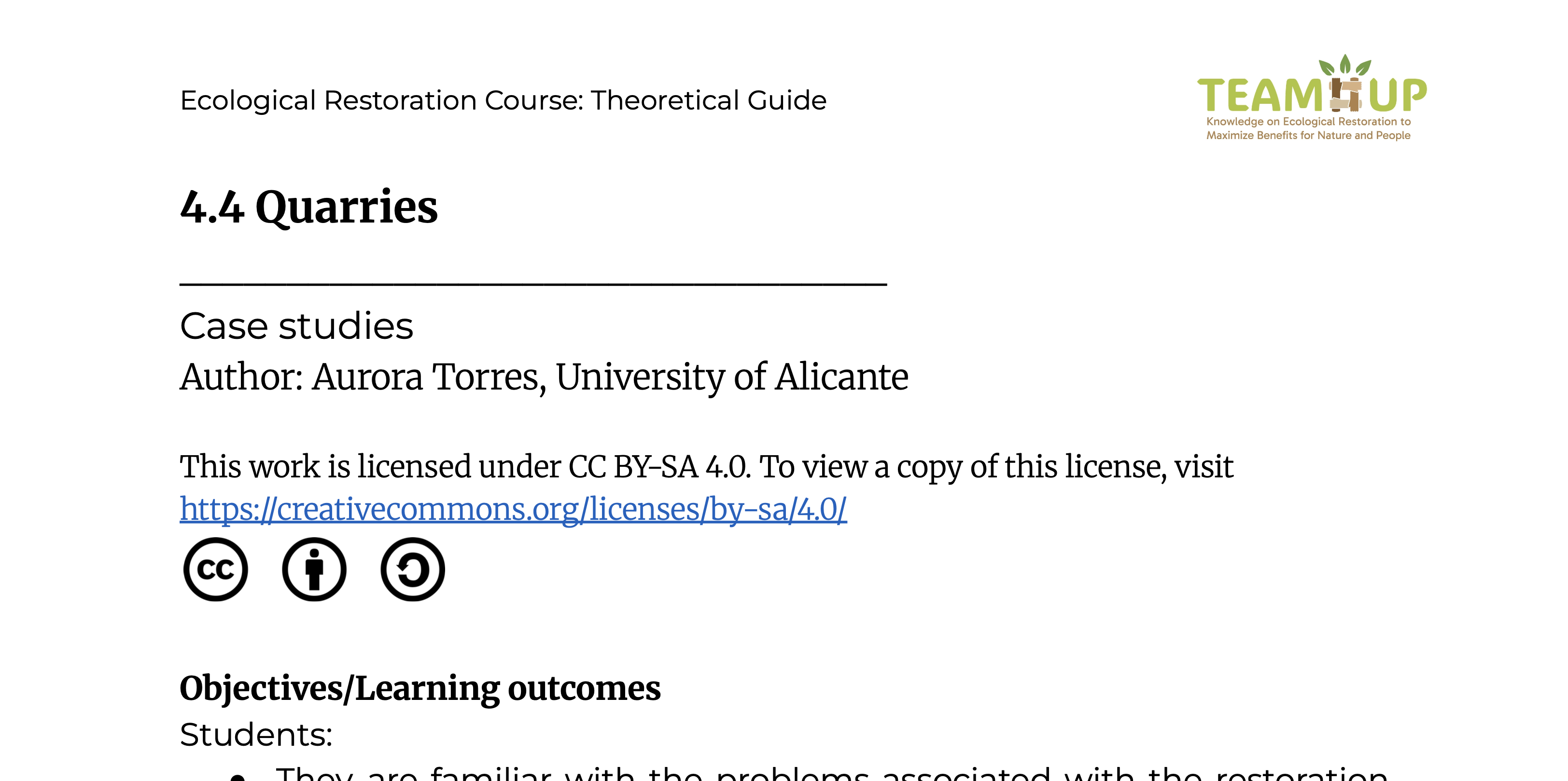 Quarries - Theoretical Guide