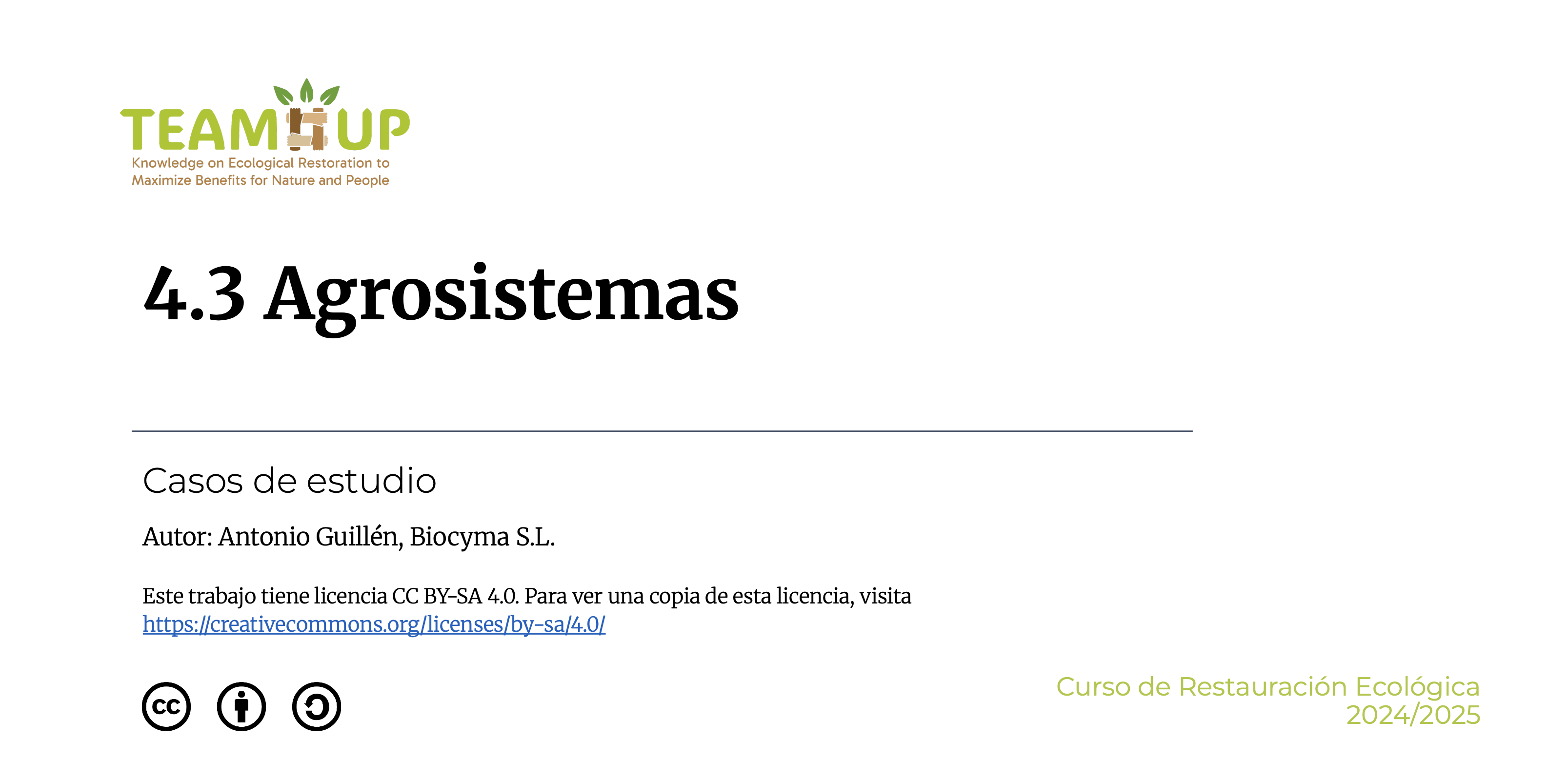 Agrosistemas - Presentació
