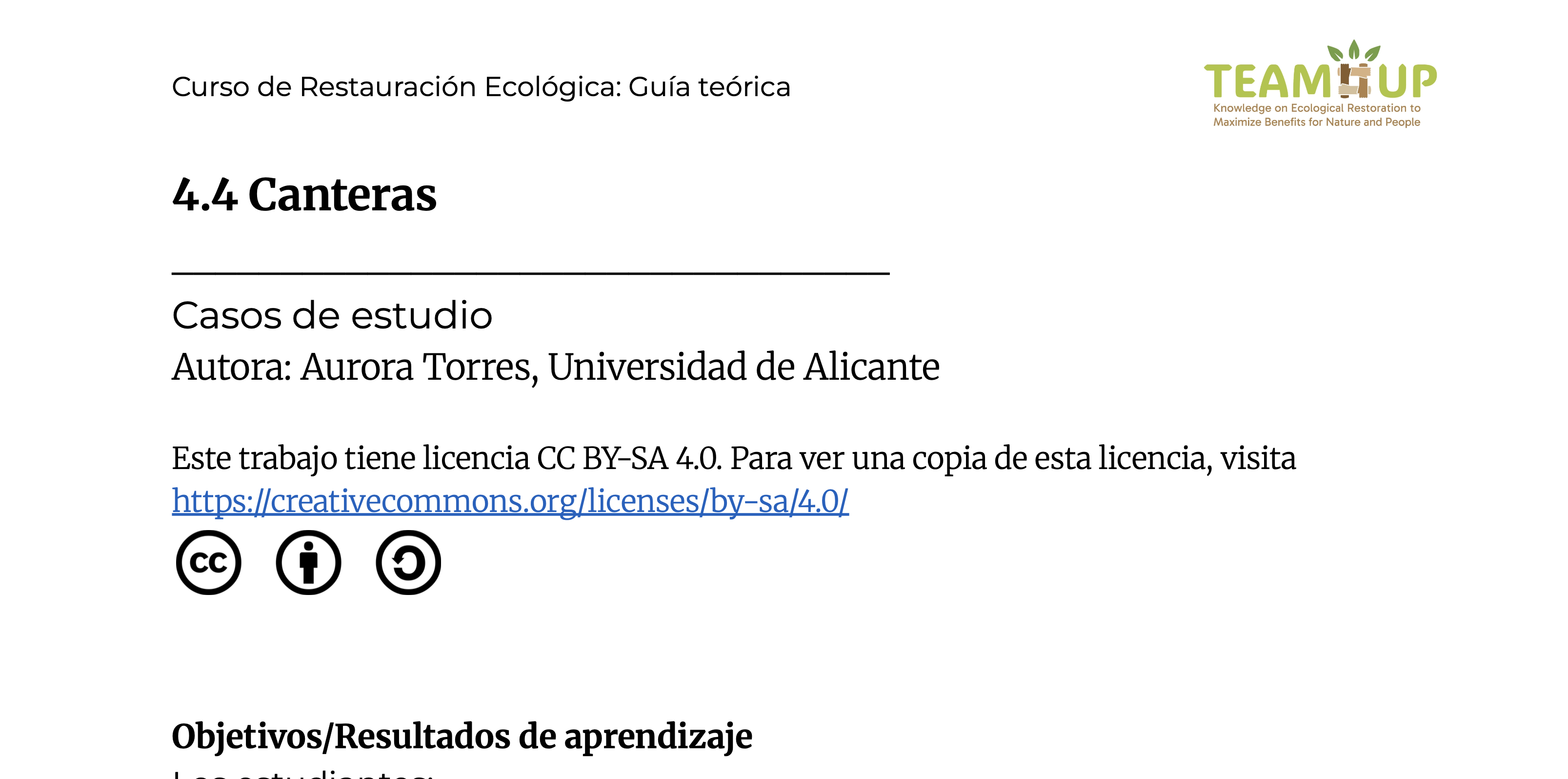 Canteras - Guía teórica