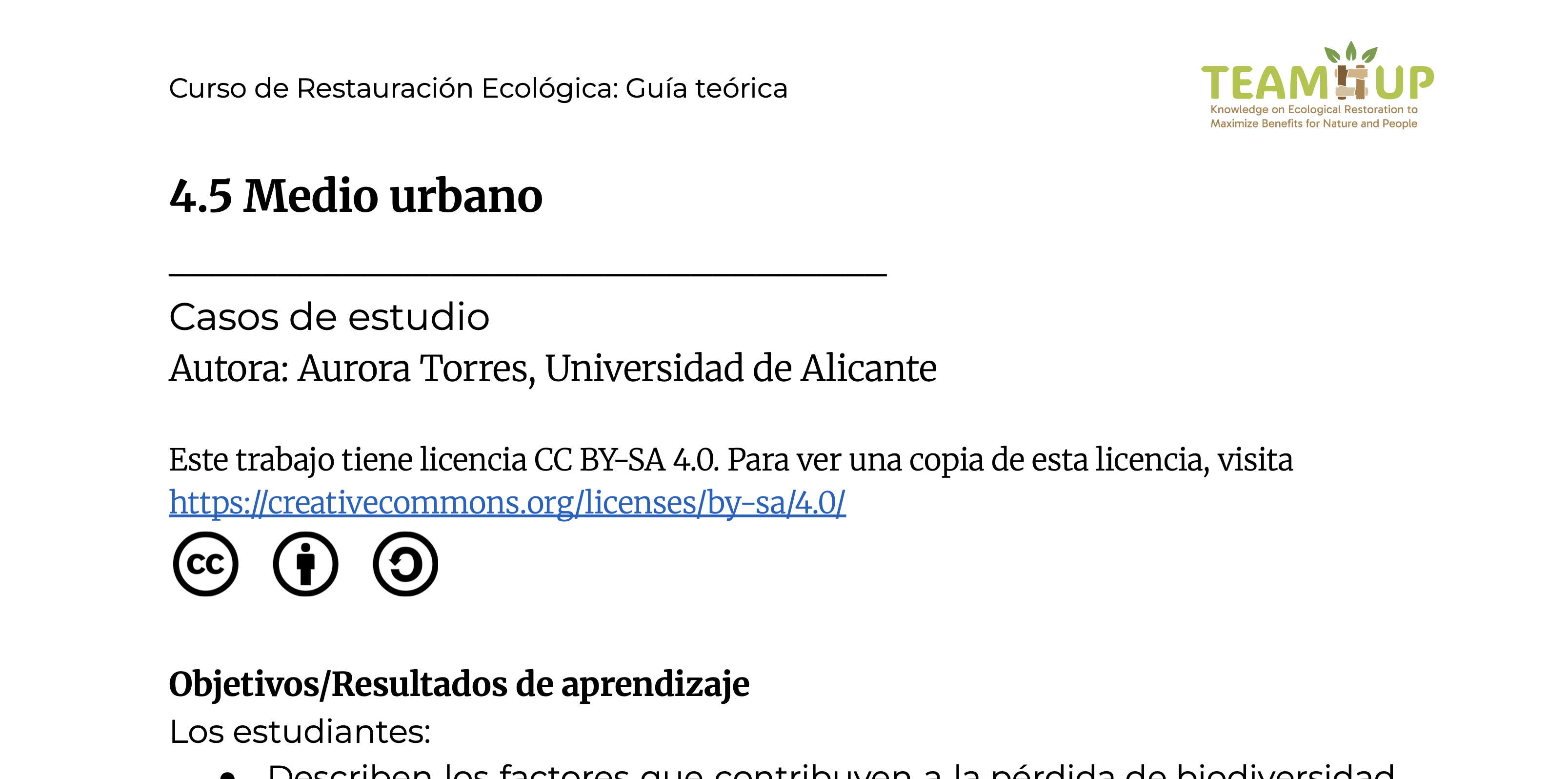 Urbano - Guía teórica