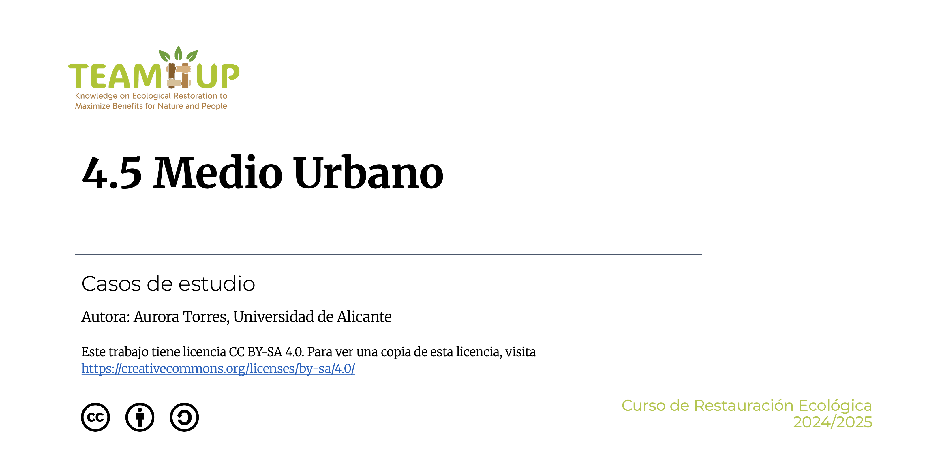 Urbano - Presentación