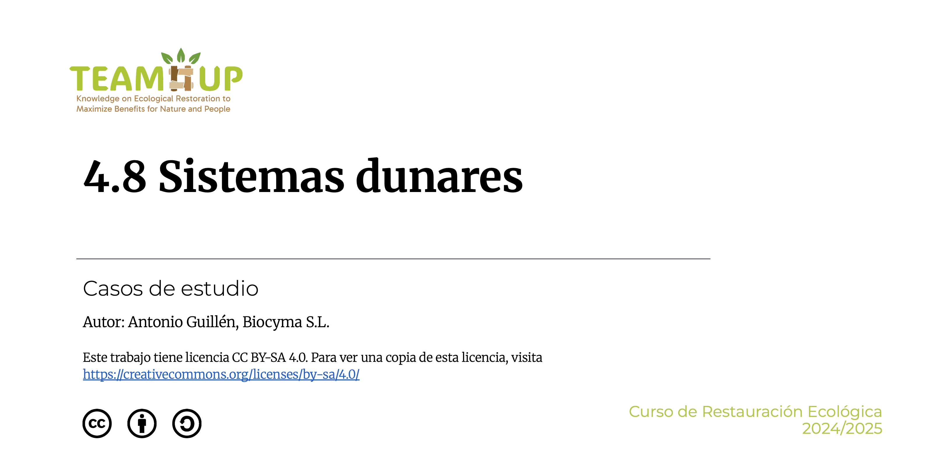 Sistemas dunares - Presentación