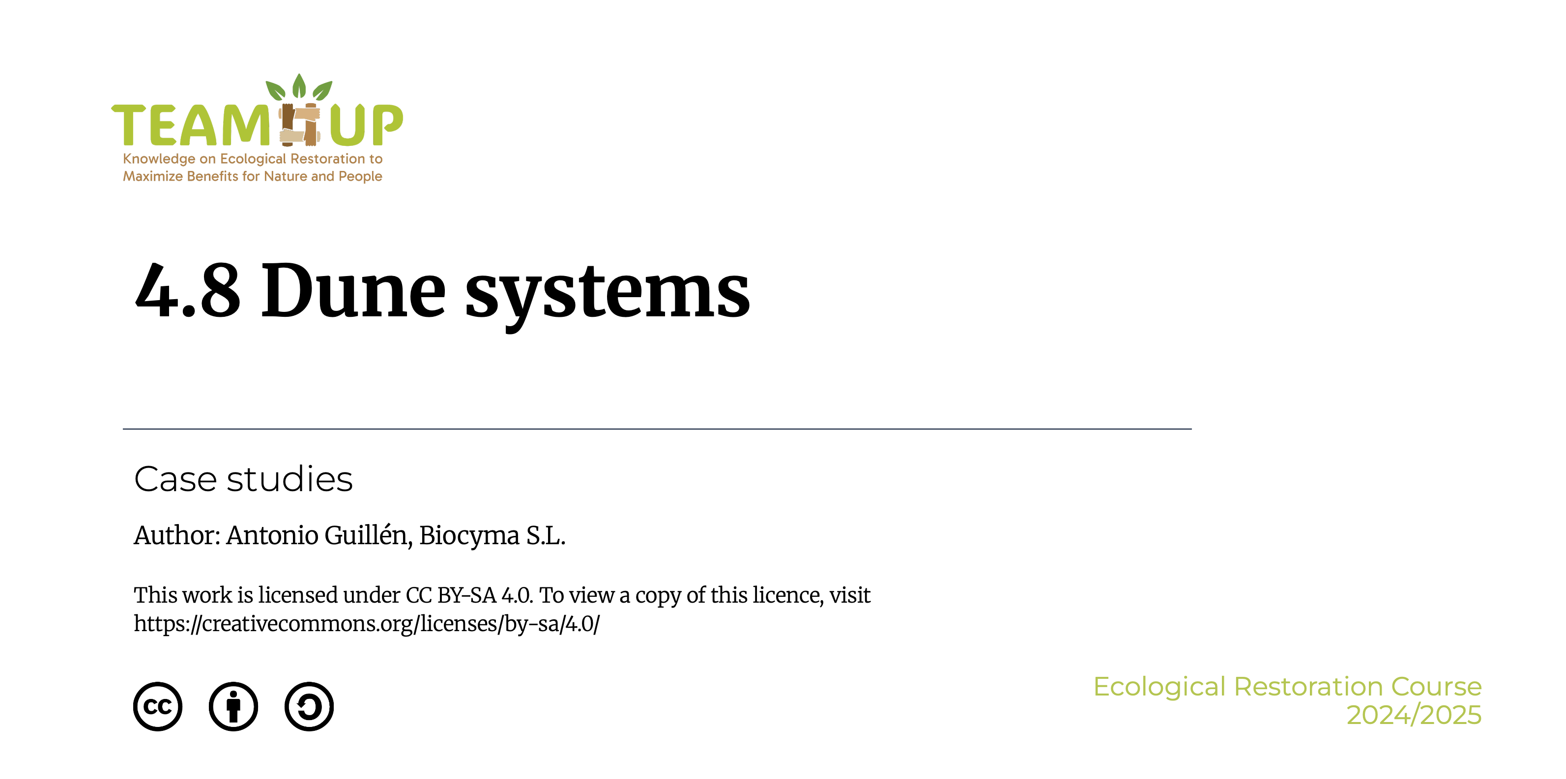 Dune Systems - Presentation