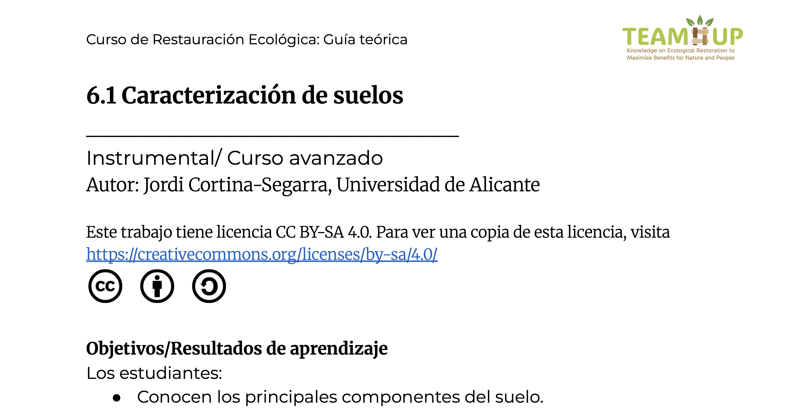 Caracterización de suelos - Guía teórica