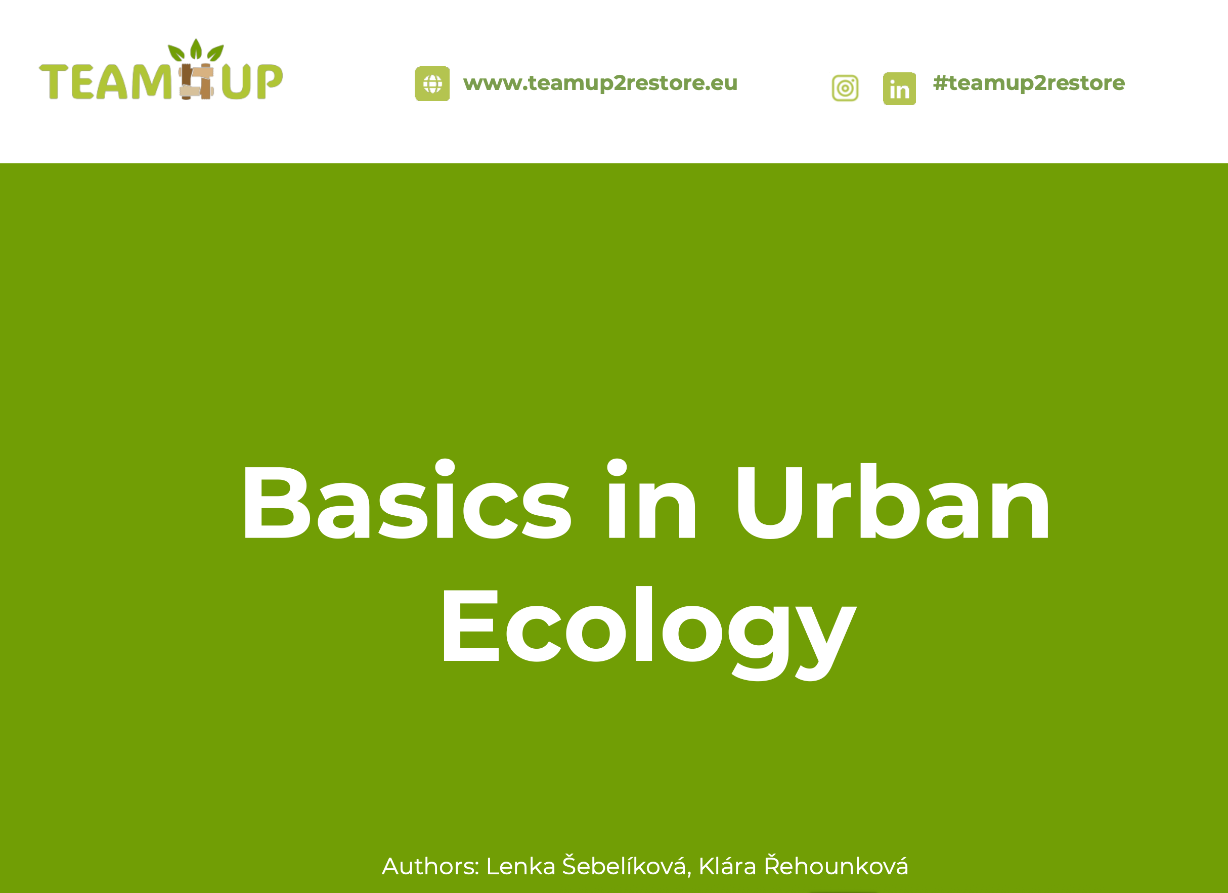 Basics of Urban Ecology