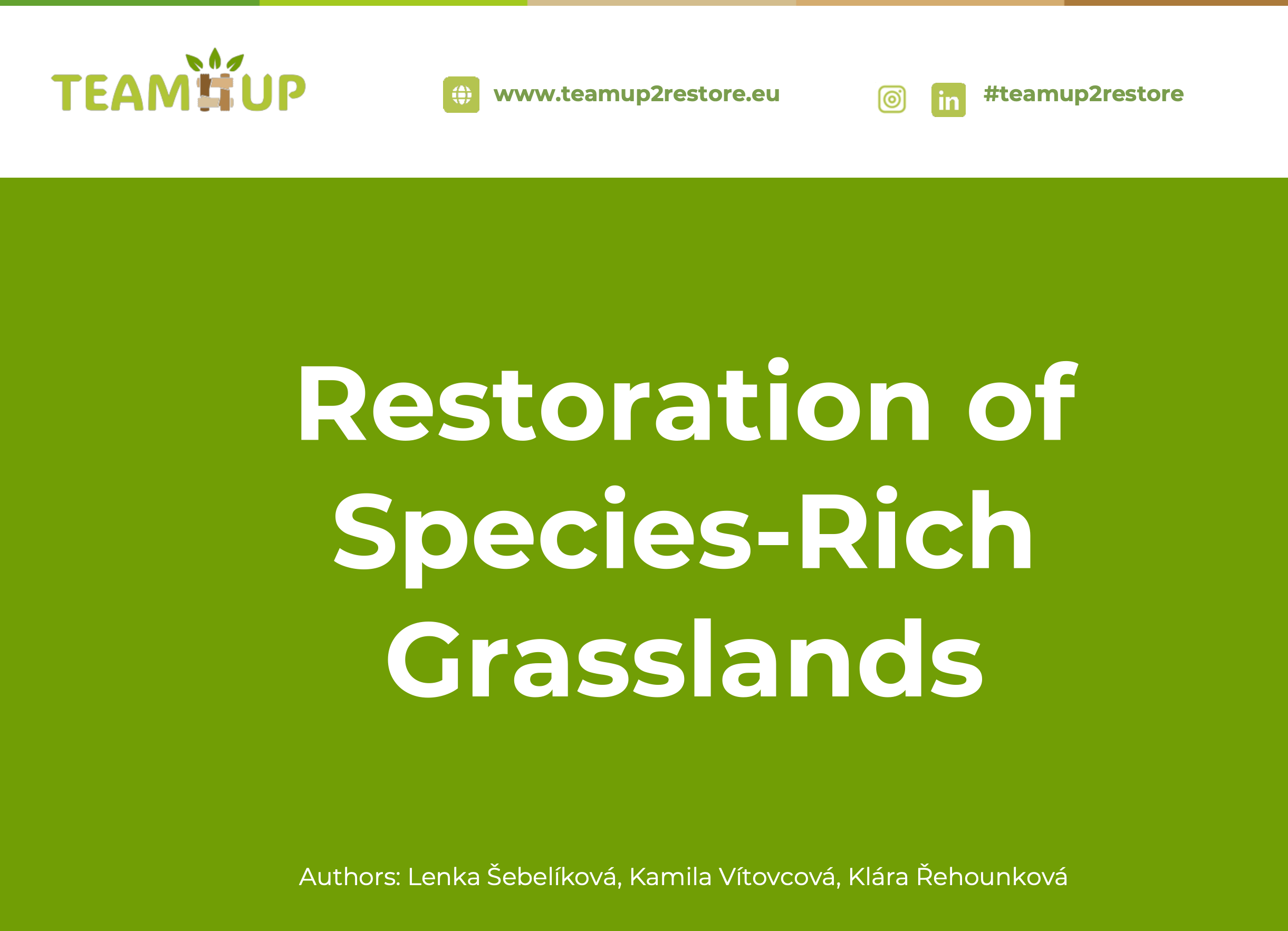 Restoration of Species Rich Grasslands