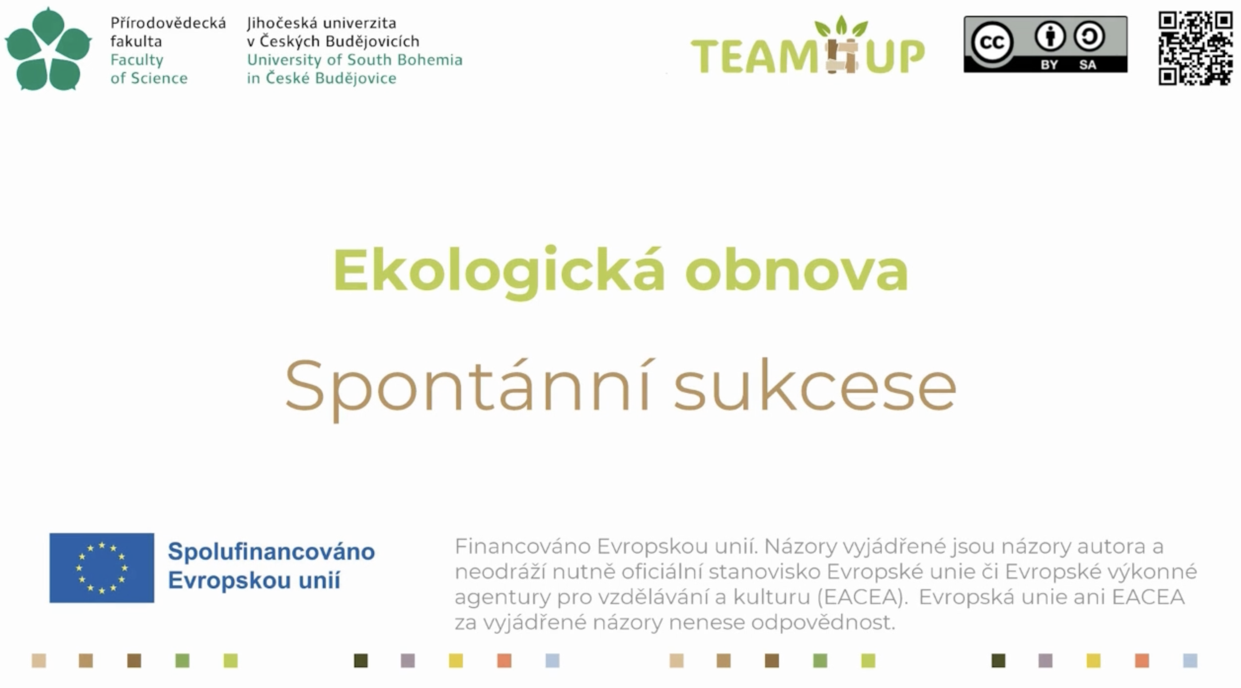 Ekologická obnova: Spontánní sukcese
