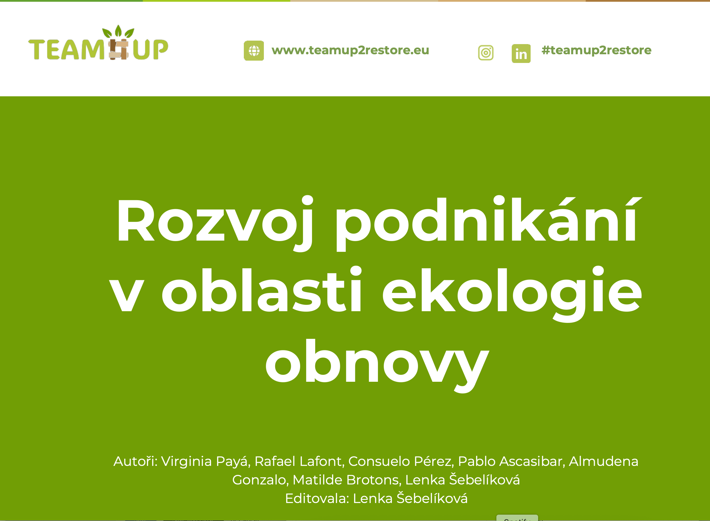 Základy podnikání v ekologické obnově