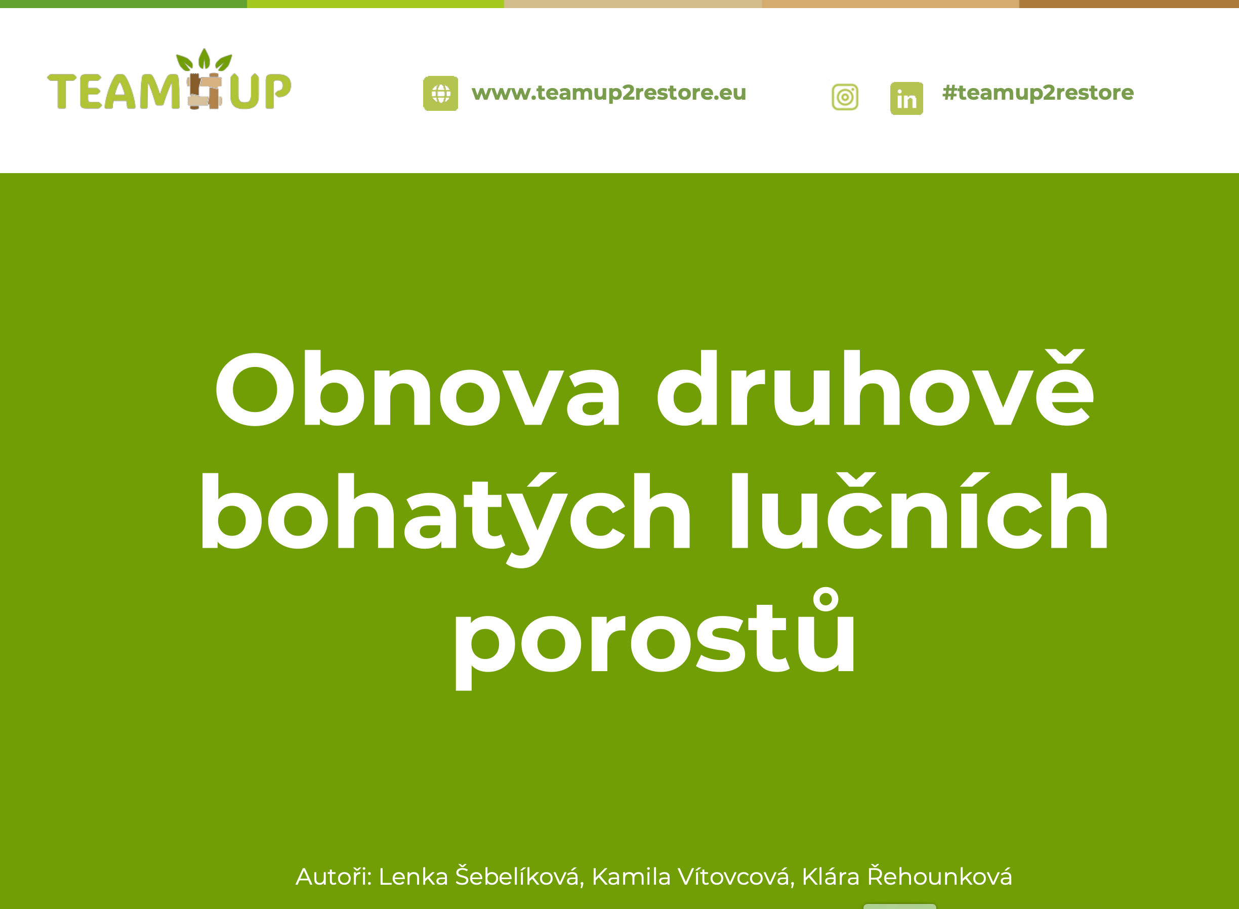 Obnova druhově bohatých lučních porostů