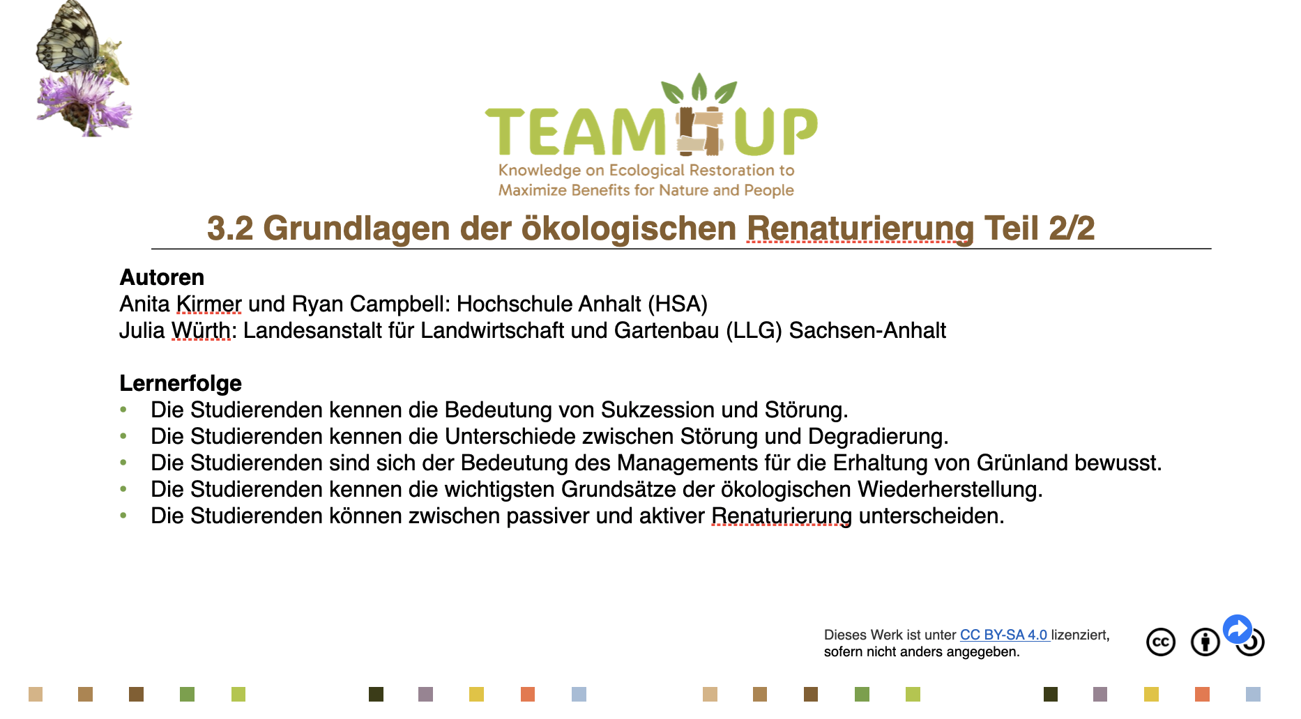 Grundlagen der ökologischen Wiederherstellung (Teil 2)