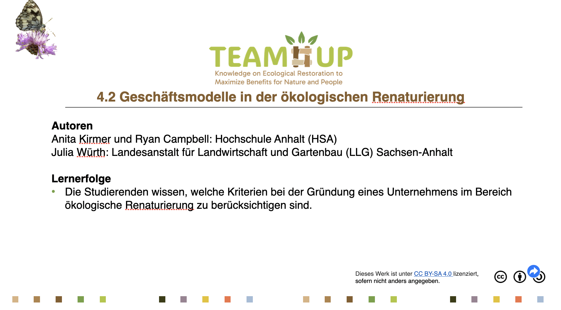Geschäftsmodelle in der ökologischen Wiederherstellung